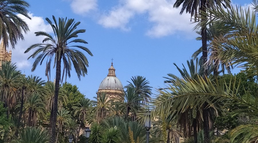 LA CUPOLA DELLA CATTEDRALE VISTA DAI GIARDINI