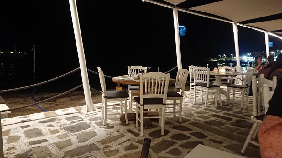 At night