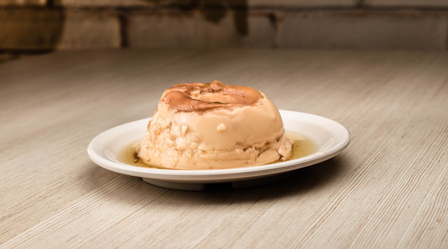 Un delicioso flan 