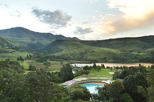 Drakensberg Sun Resort in Winterton, image may contain: Resort, Hotel, Grass, Outdoors