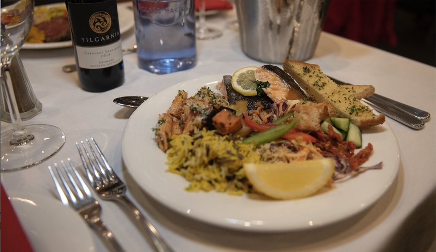 Buffet meals at The Edge Restaurant