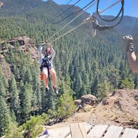 2023 Woods Course Zipline Tour in Seven Falls