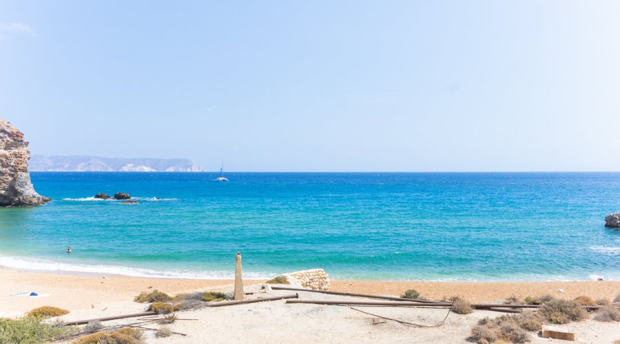 Vista della spiaggia
