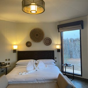 Inside of a Private Tent