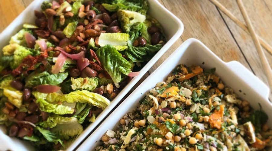 We always have a fresh, healthy salad on the menu.