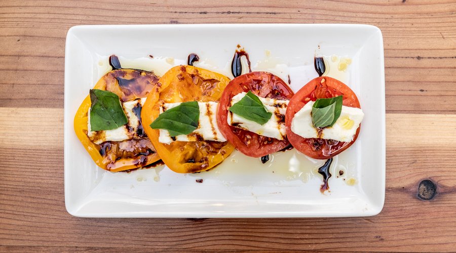 Heirloom tomato caprese salad