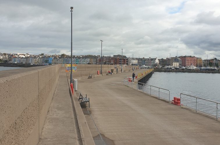 Eisenhower Pier is an important landmark, mosaics represent the events of WW2 & how it impacted Bangor & the surrounding area. Visted Oct 21