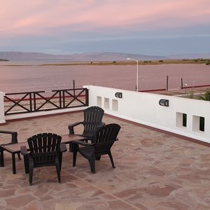 Vista a la Bahia redonda desde la terraza comun.