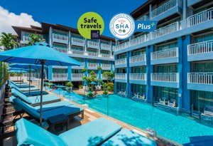 Buri Tara Resort in Ao Nang, image may contain: Resort, Hotel, Building, Pool