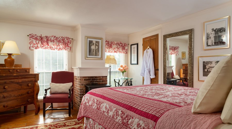 Choose from four charming rooms with private baths at Bliss Farm Inn.