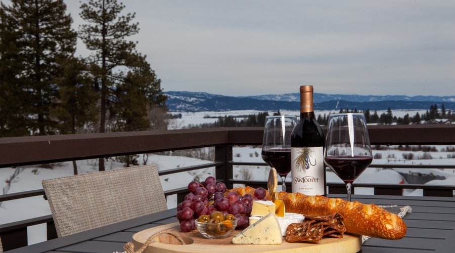 Charcuterie board with a view. 