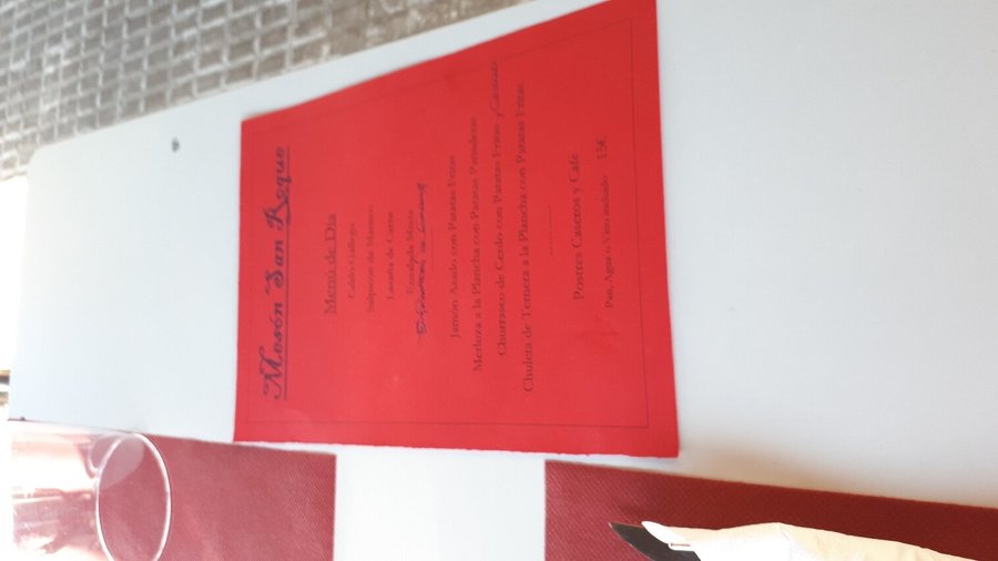 Menu del dia