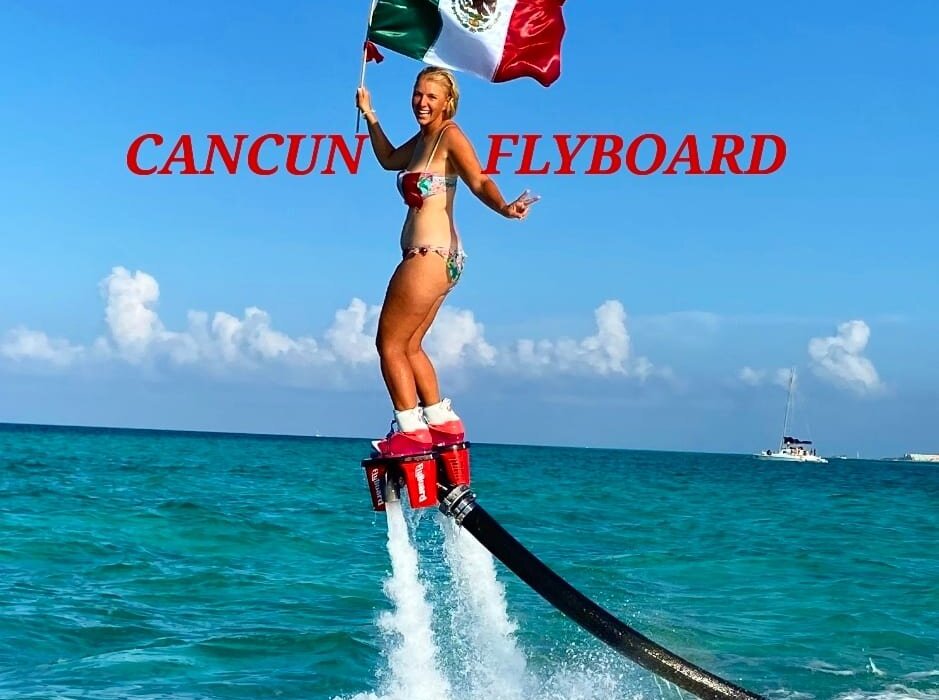 Take a Flyboarding Water Jetpack Flight. Cancun, Mexico