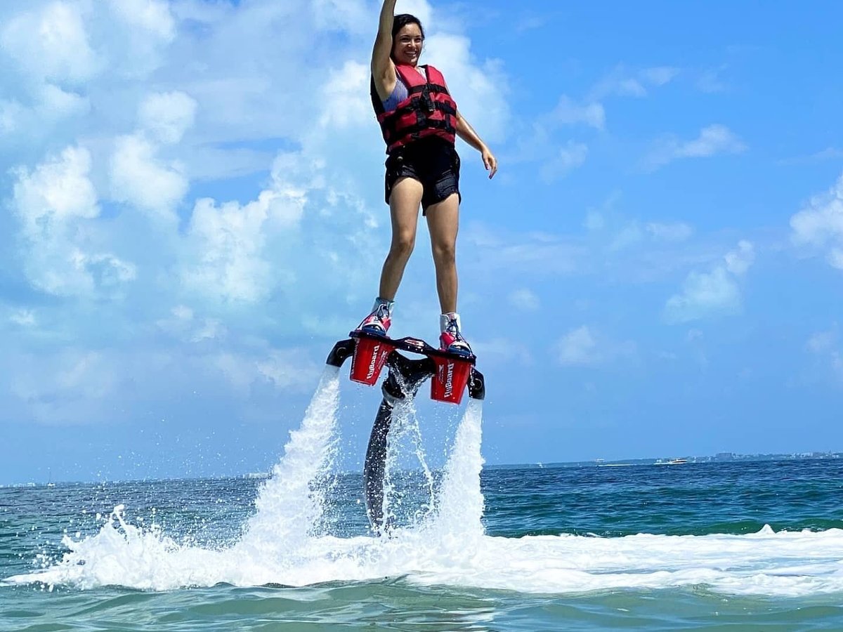 Take a Flyboarding Water Jetpack Flight. Cancun, Mexico