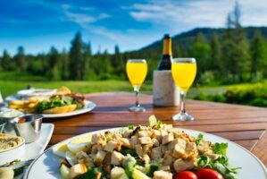 Lunch with a view.