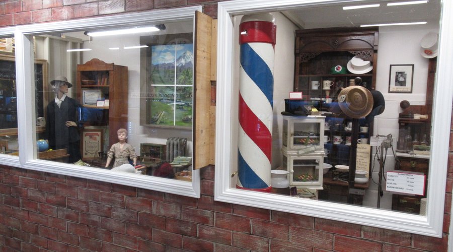 basement school and town exhibit 