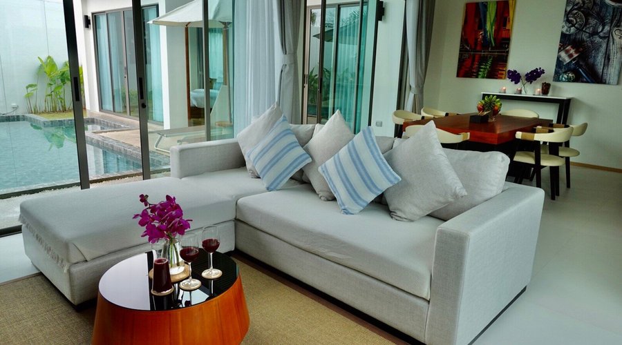 Living room/Kitchen - 2 Bedroom Standard Pool Villa