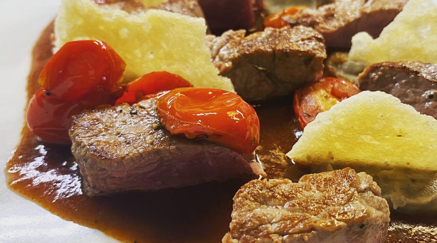 Tagliata di manzo.