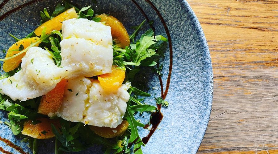Insalatina di baccalà e arance.