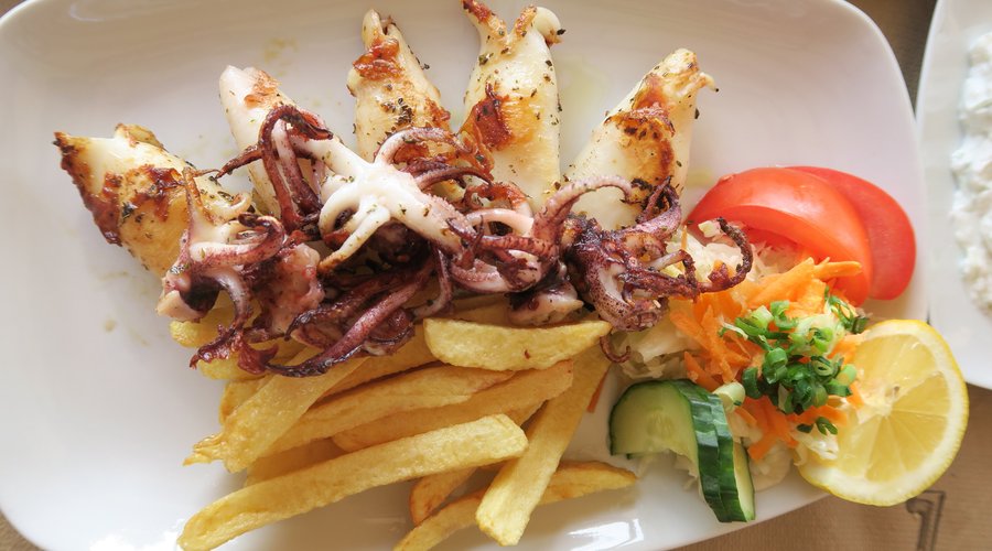 Kalamari vom Grill