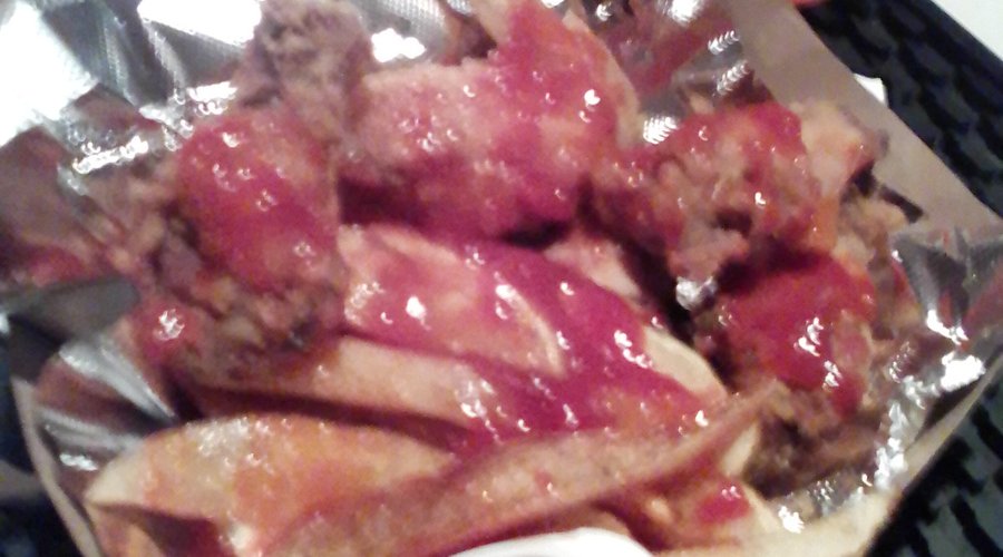 Delicious wings and fries
