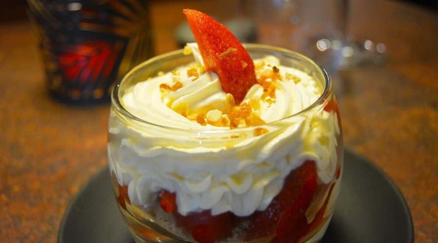 verrine de fraises au mascarpone