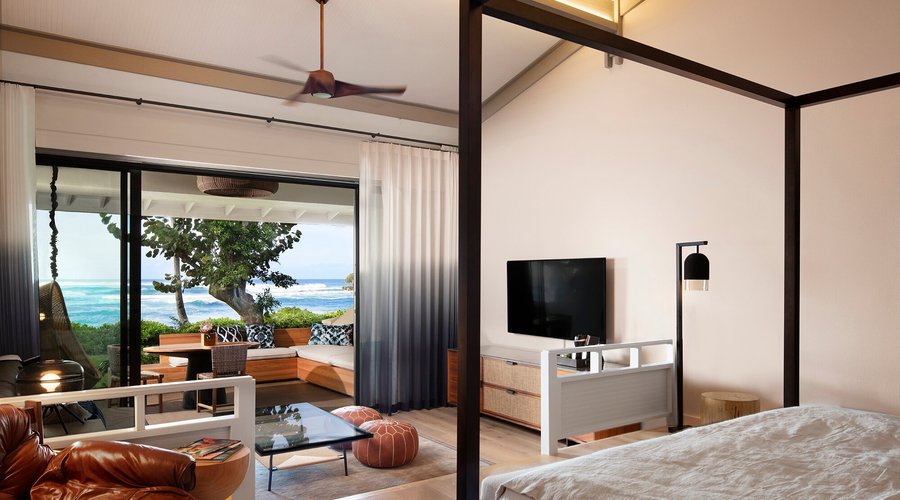 The Ocean Bungalows provide an intimate, secluded experience.