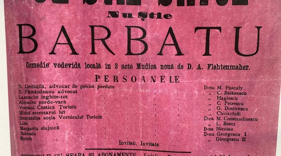 Another poster form the old times - theater play.