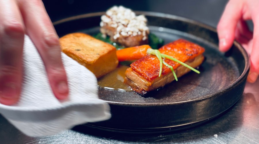 Pork Belly, Braised Pigs Cheek, Potato Fondant