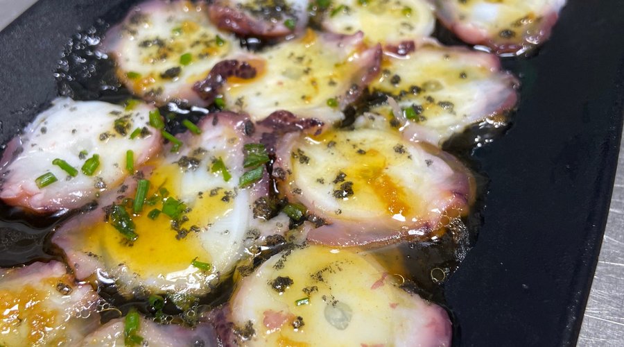 carpaccio de pulpo