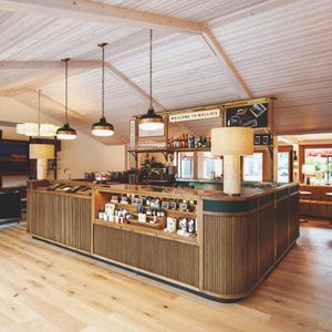 Mollie's Motel & Diner Bristol in Bristol, image may contain: Restaurant, Indoors, Cafe, Person