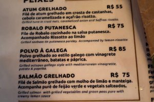 Cardápio