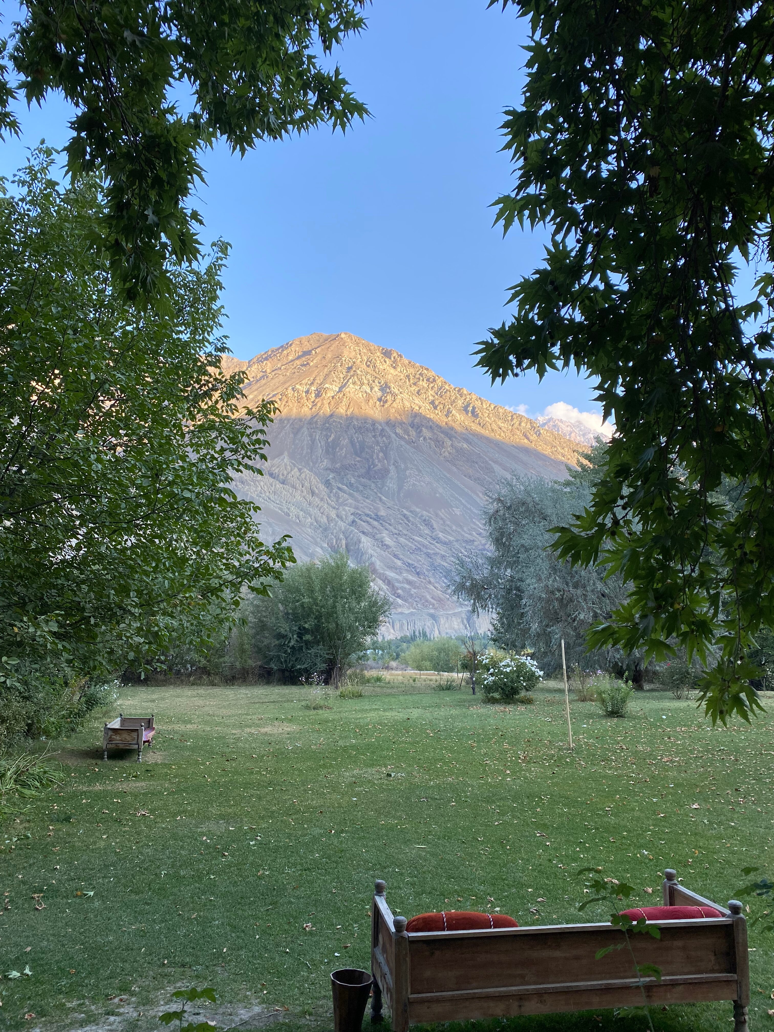 BLOSSOM INN Hotel Reviews Gilgit Pakistan   View From Our Cottage 