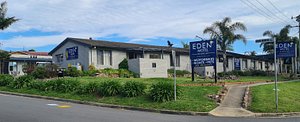 Eden Motel in Eden, image may contain: Neighborhood, Hotel, Building, Suburb
