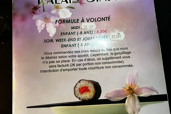 Menu - Picture of Okami Sushi Bistro Okami, Les Clayes-sous-Bois -  Tripadvisor