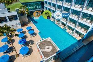 BlueSotel Krabi Aonang Beach in Ao Nang, image may contain: Hotel, Pool, Resort, Swimming Pool