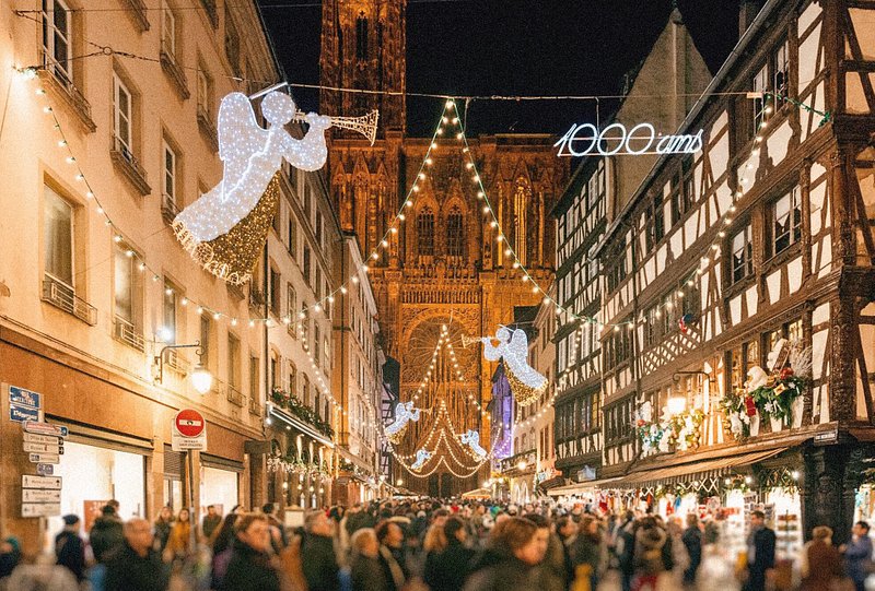 De Christkindelsmärik, de kerstmarkt van Straatsburg in Frankrijk