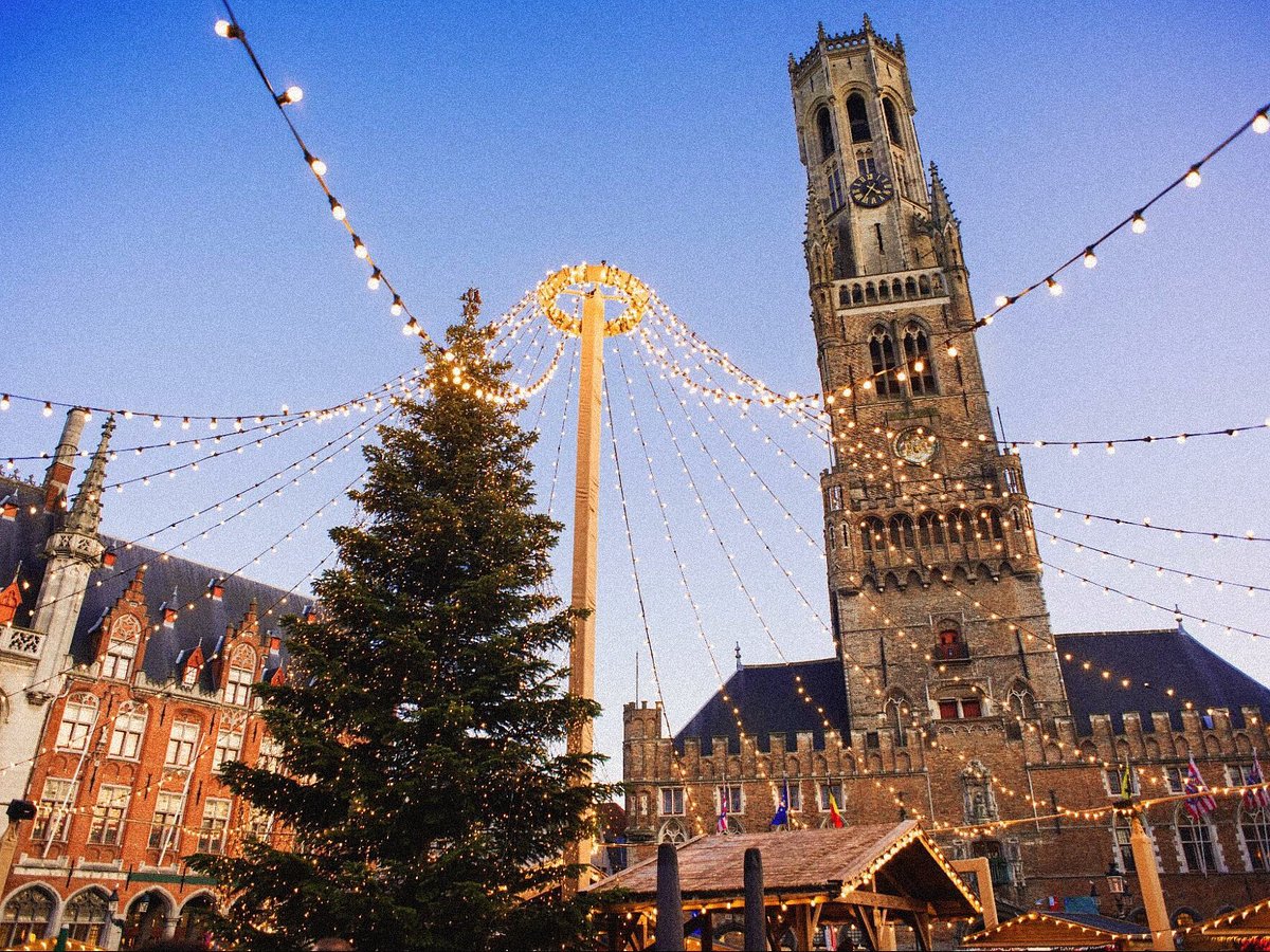 Mercado navideño de Brujas en Bélgica