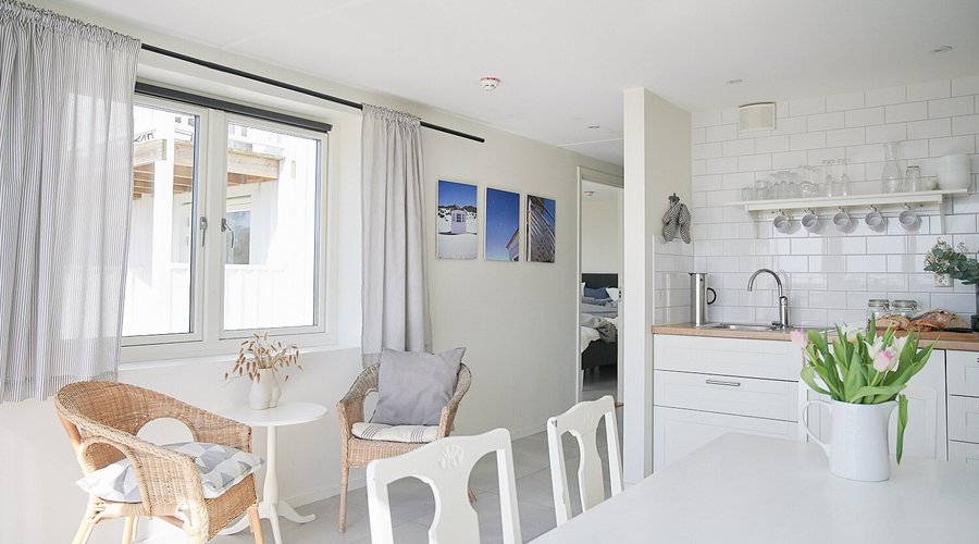 Kitchen in the apartment on groundfloor. 