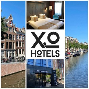 XO Hotels Couture in Amsterdam, image may contain: Waterfront, City, Condo, Bed