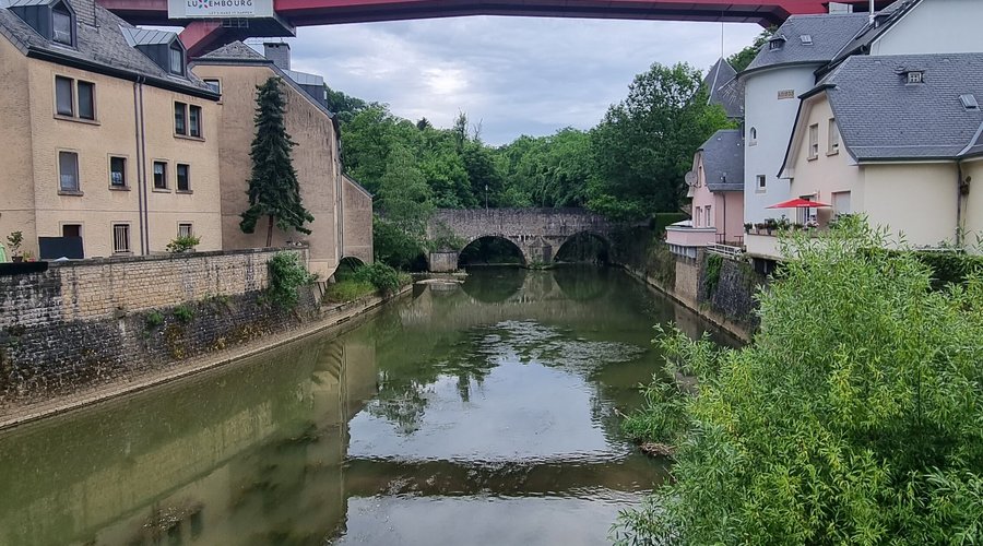 across the river