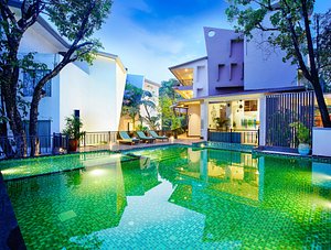 Amoravida By 7 Apple Resorts in Dargalim, image may contain: Villa, Hotel, Resort, Pool