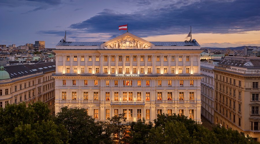 The Hotel Imperial is located directly at the famous Vienna Ring Boulevard,