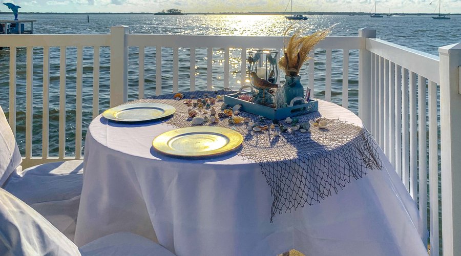 The romantic Chef's Waterside Table for Two offers a unique dining experience like no other.
