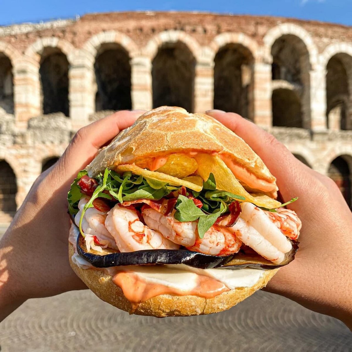 Panini del fast food di pesce pescaria.
