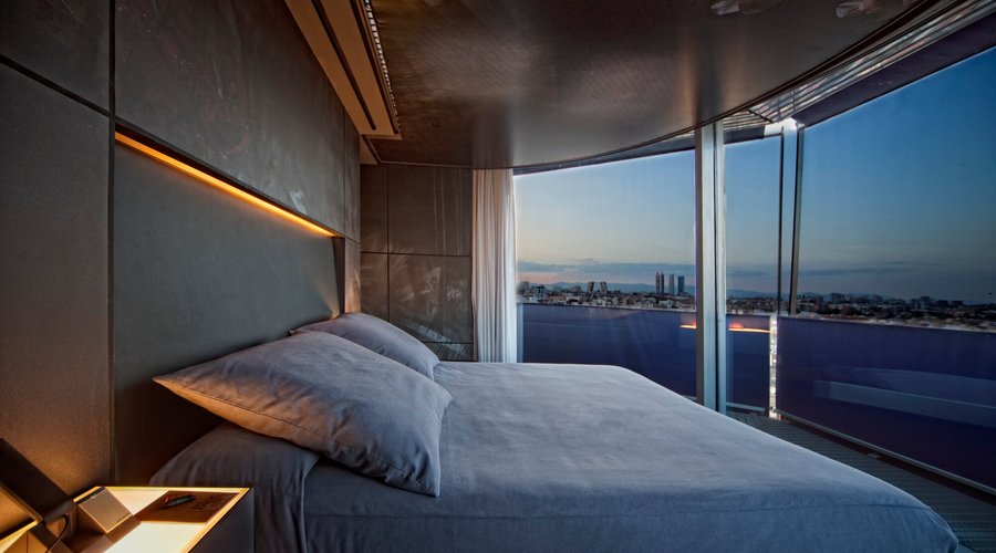 Dormitorio principal Suite Presidencial de Jean Nouvel