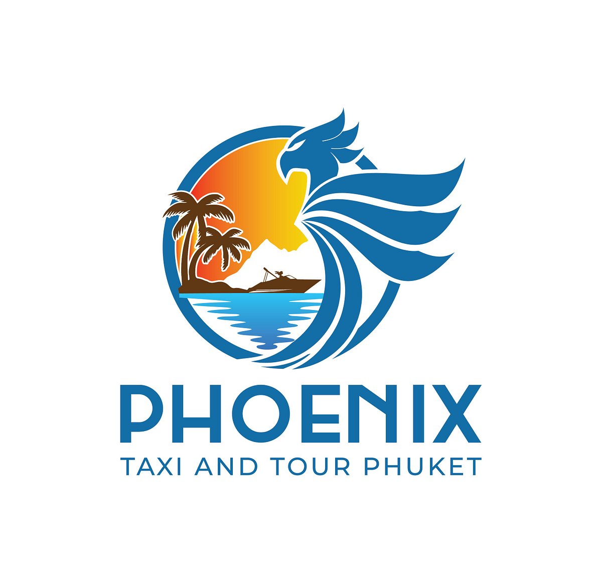 Такси феникс. Royal Phuket Marina logo.