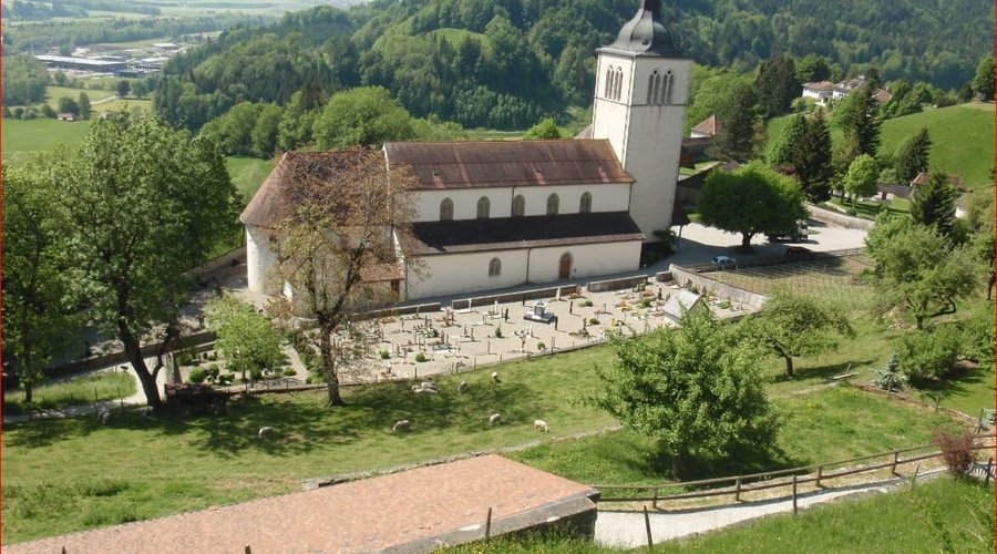 Lovely memories.... Eglise Saint Theodule, Gruyeres, Switzerland. A beautiful spot. Fantastic views.