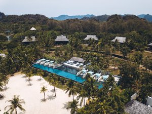 Four Seasons Resort Langkawi, Malaysia in Langkawi, image may contain: Resort, Hotel, Outdoors, Pool