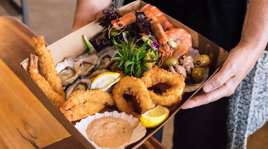 Fresh locally sourced seafood straight off the boats 